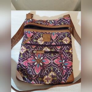 Stone Mountain Accessories Floral Crossbody Bag - Pink and Purple #travel